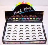 FRIENDSHIP MOOD CHNAGE COLOR BAND RINGS (sold by the dozen ) *- CLOSEOUT AS LOW AS 50 CENTS EA