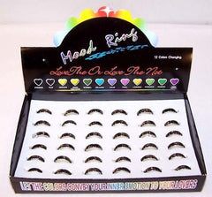 FRIENDSHIP MOOD CHNAGE COLOR BAND RINGS (sold by the dozen ) *- CLOSEOUT AS LOW AS 50 CENTS EA