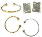 MAGNETIC GOLD OR SILVER BANGLE BRACELETS (Sold by the piece or dozen) - CLOSEOUT $ 1.50 EA