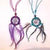 1 1/4 INCH WOVEN DREAMCATCHER NECKLACES (Sold by the piece or dozen)