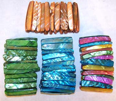 LONG SHELL BRACELETS (Sold by the PIECE OR dozen) CLOSEOUT $ 1 EA