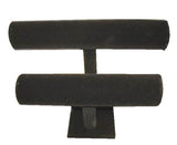 VELVET TWO LEVEL BRACELET DISPLAY RACK (Sold by the piece) CLOSEOUT NOW ONLY $5 EA