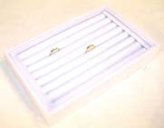 WHITE SMALL RING DISPLAY TRAY (Sold by the piece)