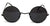 JL ROUND DARK LENSE BLACK FRAME SUNGLASSES (Sold by the piece or dozen)