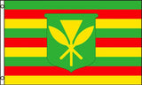 OLD HAWAIIAN KANAKA MAOLI 3 X 5 FLAG ( sold by the piece ) CLOSEOUT $ 2.95 EA