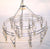 ROUND FLAG / HAT DISPLAY HANGING 16 PC CLIP RACK (Sold by the piece) - * CLOSEOUT NOW $7.50 EA
