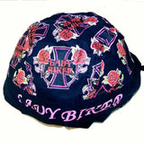 LADY BIKER BANDANA CAP / DORAG HAT (Sold by the dozen) -* CLOSEOUT $1.00 EA