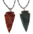 *LARGE* 2-3 INCH ARROWHEAD PENDANT STAINLESS STEEL BALL CHAIN 24 INCH NECKLACE ( sold by the peice or dozen )