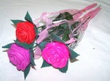 LIGHT UP CHANGE COLOR ROSES ( sold by the dozen )