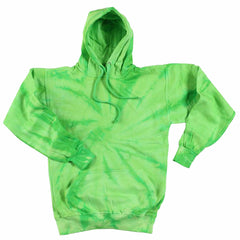 LIME GREEN MONSOON TIE DYED HOODIE (sold by the piece )