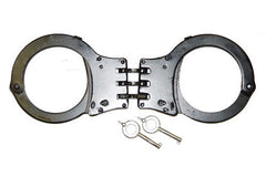 BLACK HINGED SECURITY HANDCUFFS ( sold by the piece )
