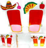 MARGARITA PARTY GLASSES (Sold by the piece or dozen )  *- CLOSEOUT NOW $ 1 EACH