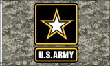 CAMOUFLAGE US ARMY STAR 3 X 5 FLAG ( sold by the piece )