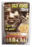 GOLD MINER WITH GOLD TOOTH BILLY BOB TEETH  (Sold by the piece)