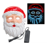 WEARABLE LIGHT UP LED SANTA CLAUS MASK (sold by the piece)