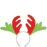 FUZZY REINDEER ANTLER HEADBAND ( sold by the piece or dozen)