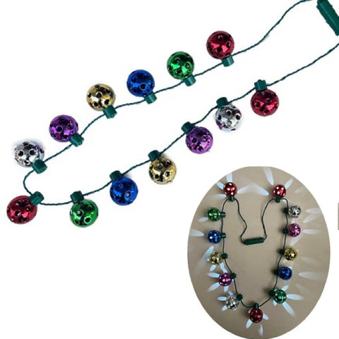 Light-Up Christmas Bulb Necklaces, Set of 6, Festive Holiday Necklaces ·  Art Creativity