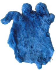 NAVY BLUE COLOR DYED RABBIT SKIN PELT (Sold by the piece)