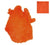 ORANGE DYED COLOR RABBIT SKIN PELT (Sold by the piece)