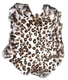 LEOPARD  RABBIT SKIN PELT (Sold by the piece)