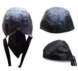 VINYL BLACK SNAKE SKIN BANDANNA CAP (Sold by the piece) -* CLOSEOUT NOW $1 EA