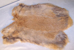 BROWN NATURAL RABBIT SKIN PELT (Sold by the piece)
