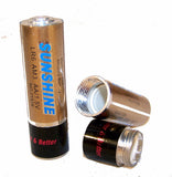 BATTERY SHAPED AA STASH PILL BOX (sold by the piece OR DOZEN  )