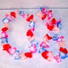 COMPLETE HAWAIIAN LUAU FLOWER SET (Sold by the piece or dozen sets) CLOSEOUT NOW ONLY 50 CENTS PER SET