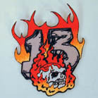 FLAMES 13 PATCH (Sold by the piece)