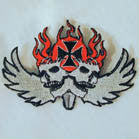 IRON CROSS WINGS 4 INC PATCH ( Sold by the piece or dozen ) *- CLOSEOUT AS LOW AS 50 CENTS EA