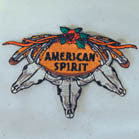 AMERICAN SPIRIT 4 INCH PATCH (Sold by the piece or dozen ) -* CLOSEOUT AS LOW AS .75 CENTS EA