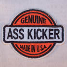 GENUINE ASS KICKER 3 1/2 IN PATCH (Sold by the piece) -* CLOSEOUT AS LOW AS $1 EA