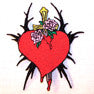DAGGER THROUGH HEART PATCH (Sold by the piece)