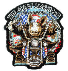 AMERICAN HAWG 4 INCH PATCH (Sold by the piece)