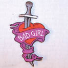 BAD GIRL DAGGER PATCH (Sold by the piece)