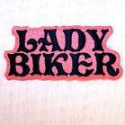LADY BIKER 4 INCH PATCH (Sold by the piece or dozen ) -* CLOSEOUT AS LOW AS 50 CENTS EA