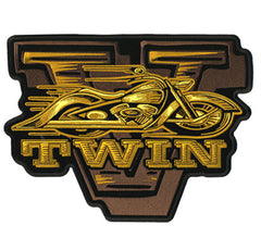 V TWIN BIKE PATCH (Sold by the piece)