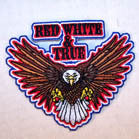 RED WHITE & TRUE 4 INCH  PATCH (Sold by the piece) CLOSEOUT AS LOW AS .75 CENTS EA