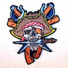 PIRATE BROWN 4 IN PATCH (Sold by the piece) CLOSEOUT AS LOW AS .75 CENTS EA
