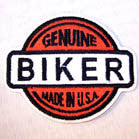 GENUINE BIKER 3 1/2 IN PATCH (Sold by the piece)