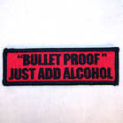 BULLET PROOF 4 INCH PATCH (Sold by the piece or dozen ) -* CLOSEOUT AS LOW AS 50 CENTS EA