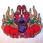 CHERRY VTWINS 4 INCH PATCH (Sold by the piece or dozen ) -* CLOSEOUT AS LOW AS 75 CENTS EA