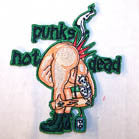 PUNK IS NOT DEAD 4 INCH  PATCH (Sold by the piece OR dozen) CLOSEOUT AS LOW AS 75 CENT EA