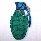 HAND GRENADE 4 INCH PATCH (Sold by the piece or dozen ) CLOSEOUT AS LOW AS 75 CENTS EA