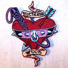 RUTHLESS BITCH 4 inch PATCH (Sold by the piece or dozen ) -* CLOSEOUT AS LOW AS 75 CENTS EA