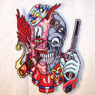 CLOWN SKULL 4 INCH PATCH (Sold by the piece or dozen ) -* CLOSEOUT AS LOW AS 75 CENTS EA