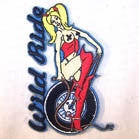 WORLD RIDE 4 INCH PATCH (Sold by the piece OR dozen ) CLOSEOUT AS LOW AS 75 CENTS EA