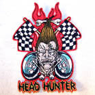 HEAD HUNTER 4 INCH PATCH (Sold by the piece or dozen ) CLOSEOUT AS LOW AS 75 CENTS EA