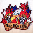 DEATH FROM ABOVE 4 INCH PATCH (Sold by the piece or dozen ) CLOSEOUT AS LOW AS 75 CENTS EA