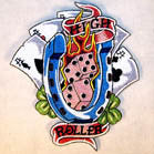 HIGH ROLLER 4INCH PATCH ( Sold by the piece or dozen ) *- CLOSEOUT AS LOW AS 75 CENTS EA